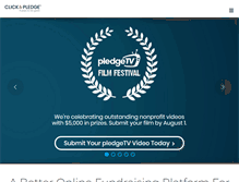 Tablet Screenshot of clickandpledge.com
